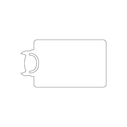 Custom Plastic 2" x 6.3" Monster Bookmark