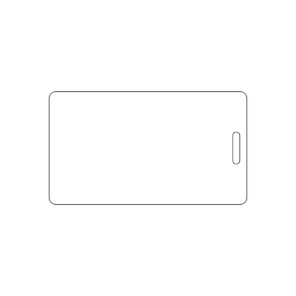Custom Plastic 3.5" x 2" Vertical