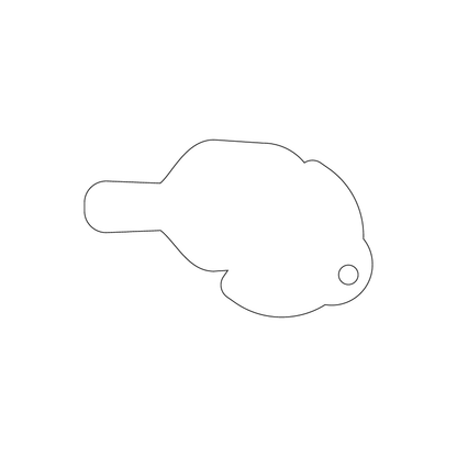Custom Plastic 1.7" x 2.67" Bottle Shape Key Tags