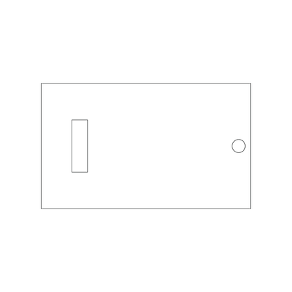 Custom Plastic 3" x 5" Slot with Hole
