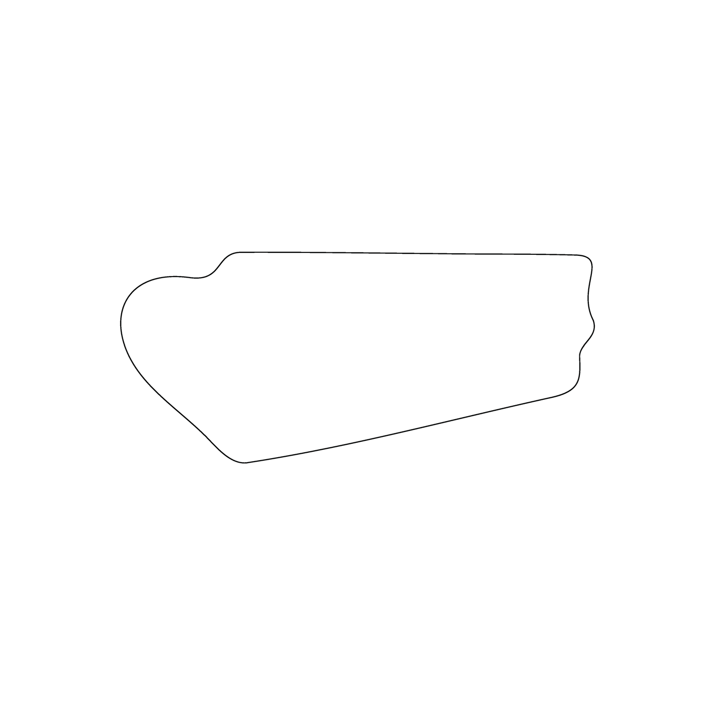 Custom Plastic 3.375" x 1.5" Yacht Shape Cards