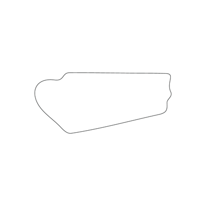Custom Plastic 3.375" x 1.5" Yacht Shape Cards