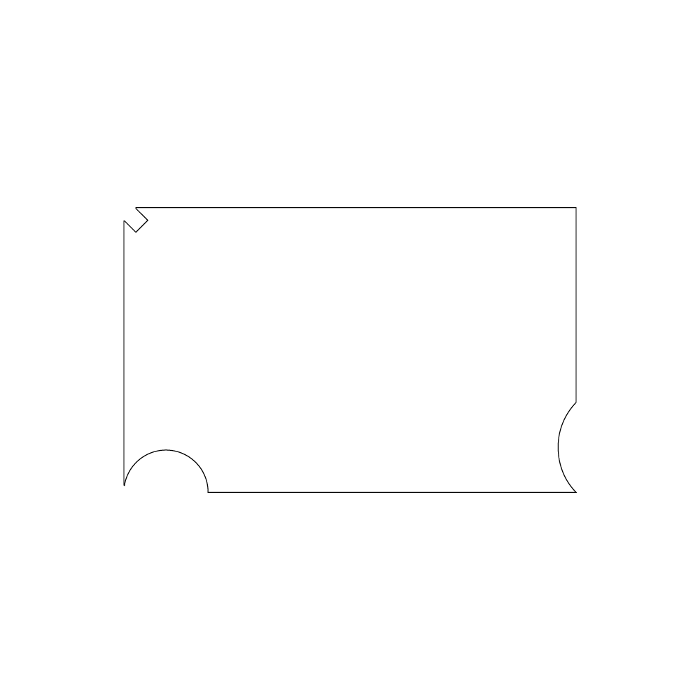 Custom Plastic 3.375" x 2.125" Three Notch Cards