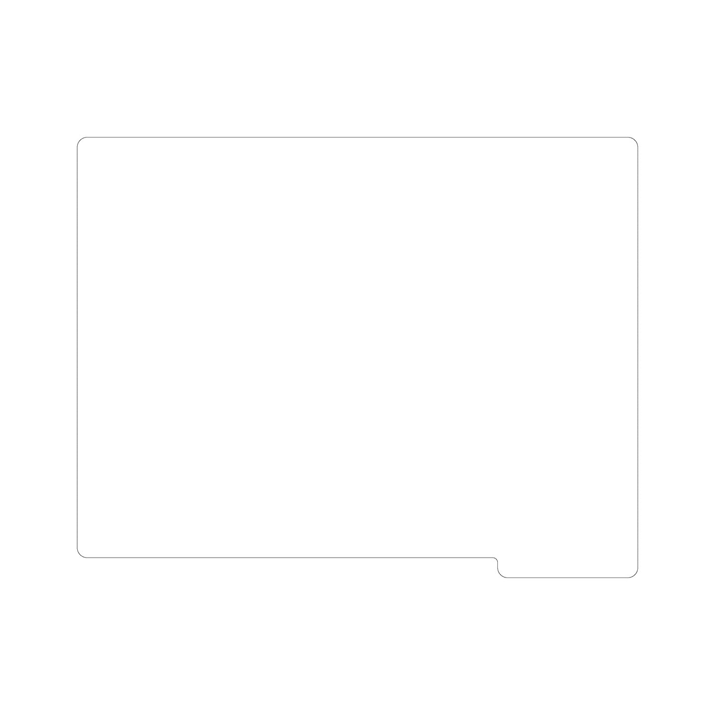 Custom Plastic 11" x 14" Tab Menus