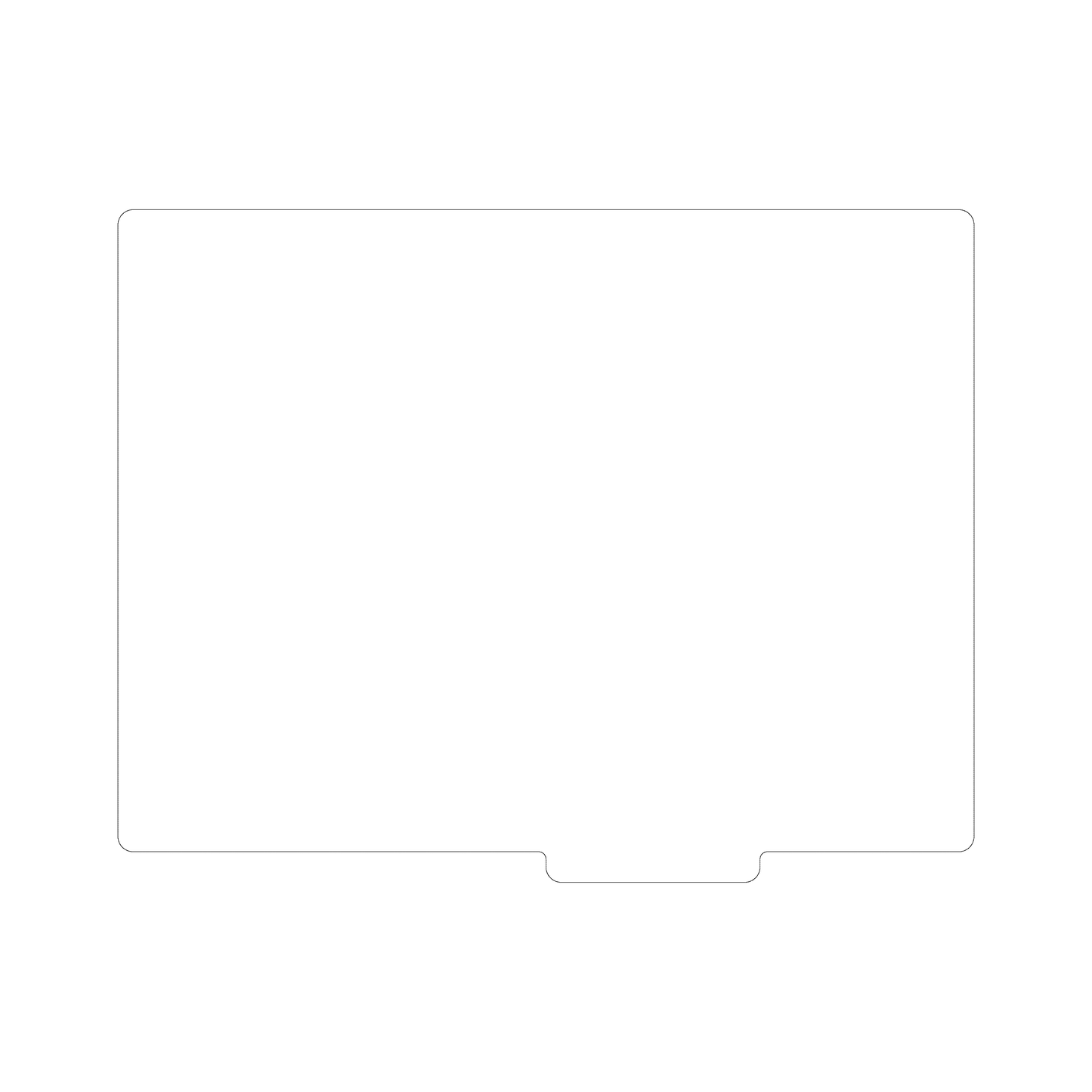 Custom Plastic 11" x 14" Tab Centered Menu
