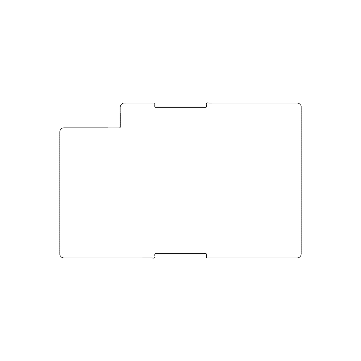 Custom Plastic 3.5" x 2.25" Blocks Shaped Cards