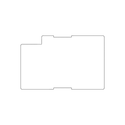 Custom Plastic 3.5" x 2.25" Blocks Shaped Cards