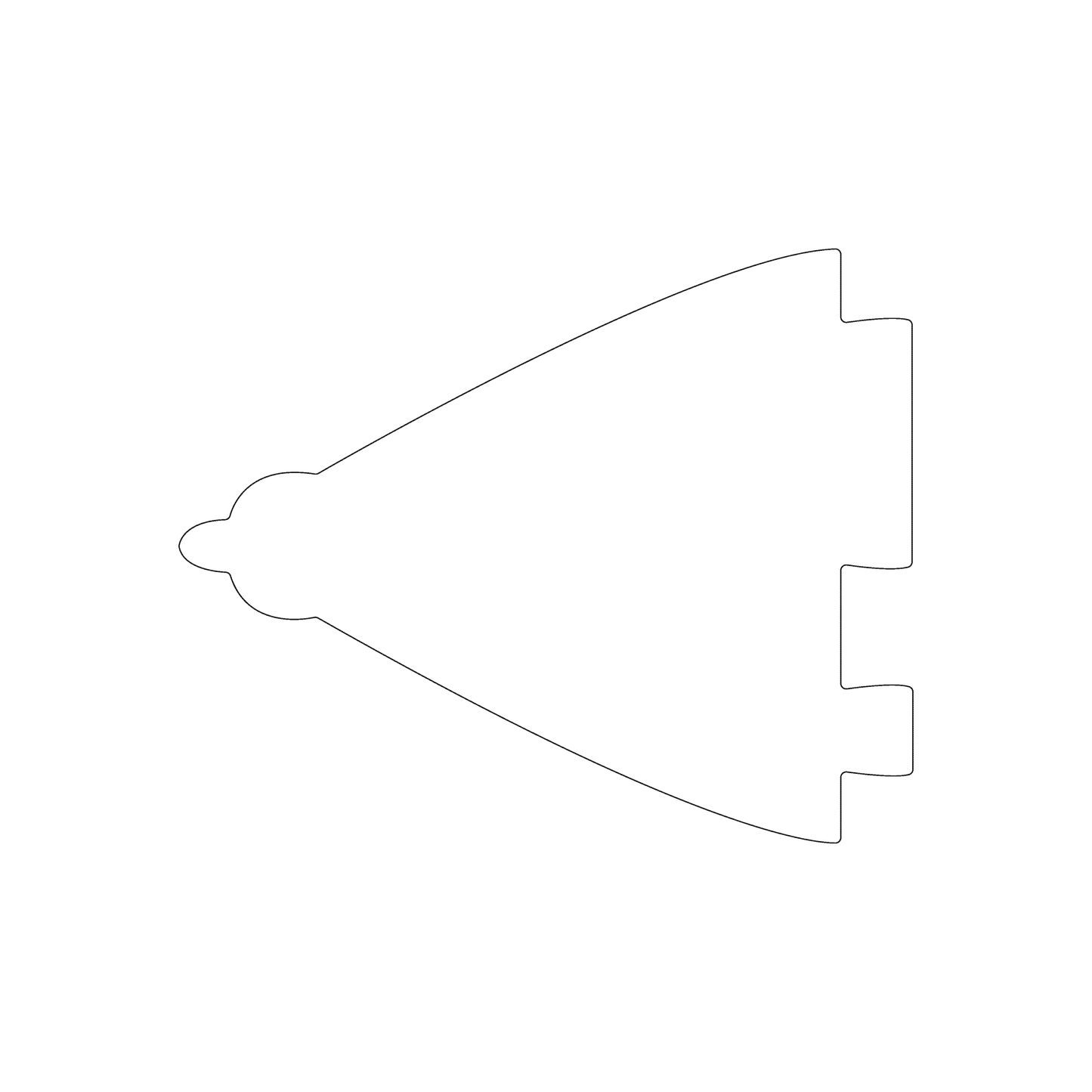 Custom Plastic 5.25" x 4.25" Triangle Shape Cards