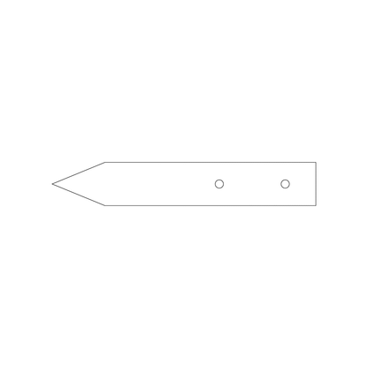 Custom Plastic 5" x 0.82" Arrow Cards