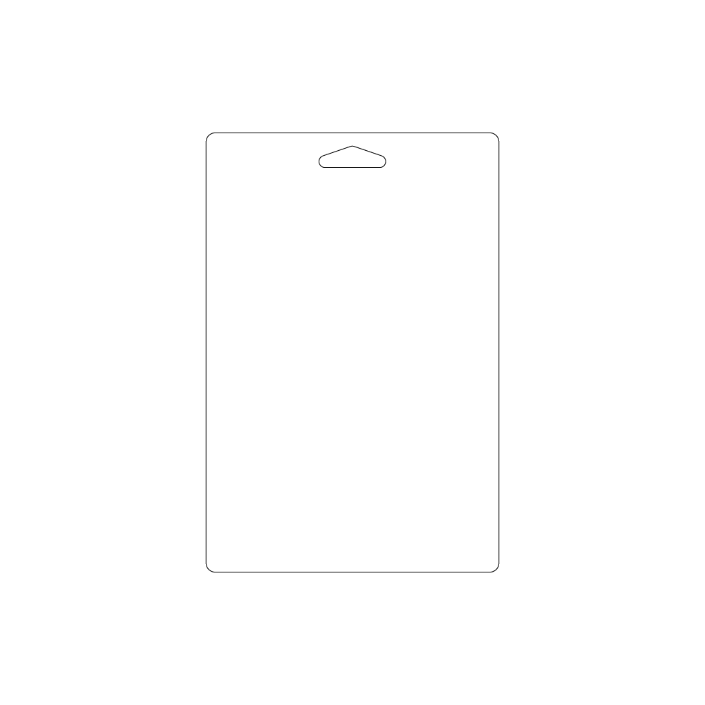 Custom Paper Hanging Gift Card Holder - No Fold, No Slits