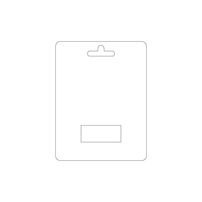 Custom Paper Wide Hanging Gift Card Holder with Window