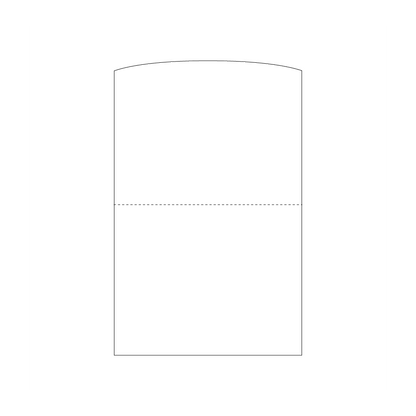 Custom Paper Gift Card Holders - Rounded Top, No Slits
