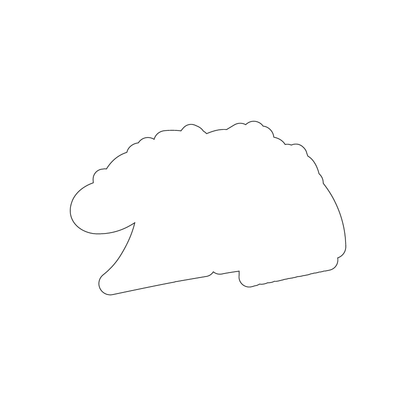Custom Plastic 3.375" x 2.125" Logo Shape Cards