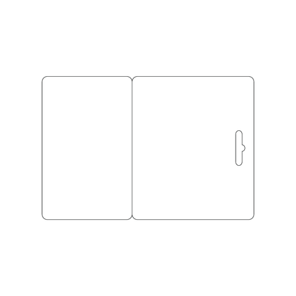Custom Plastic 5" x 3.375" Breakaway Rack Gift Cards