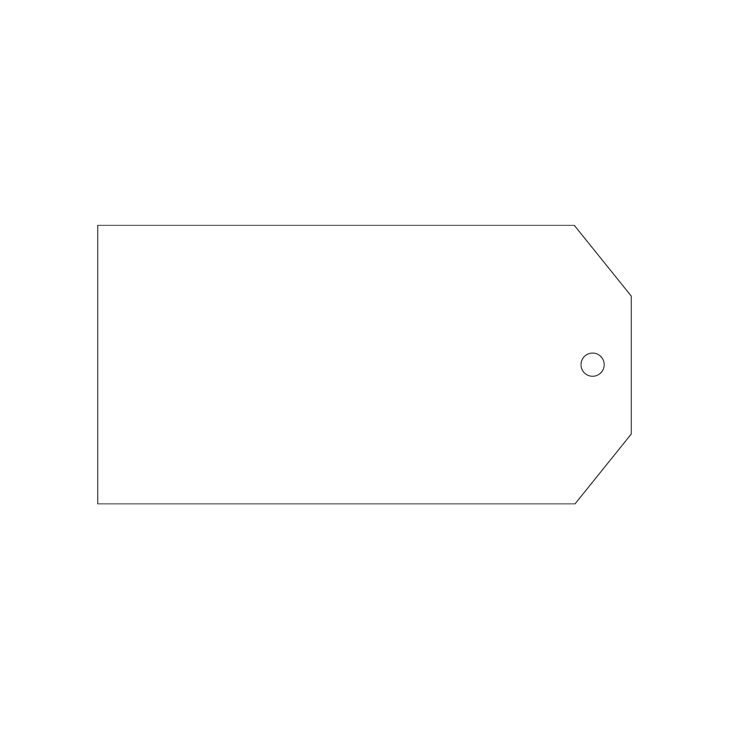 Custom Plastic 3" x 5.75" Price Tags