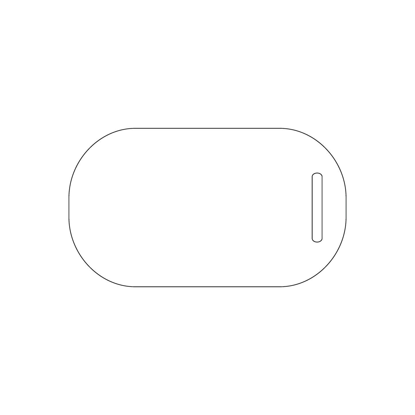 Custom Plastic 3.5" x 2" Oval Tags