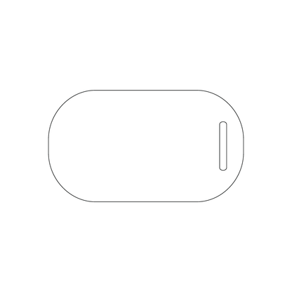 Custom Plastic 3.5" x 2" Oval Tags