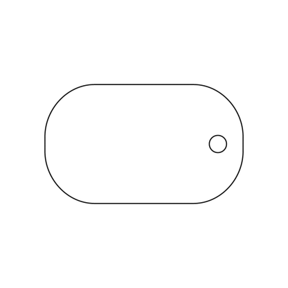 Custom Plastic 2" x 1.2" Oval Key Tags