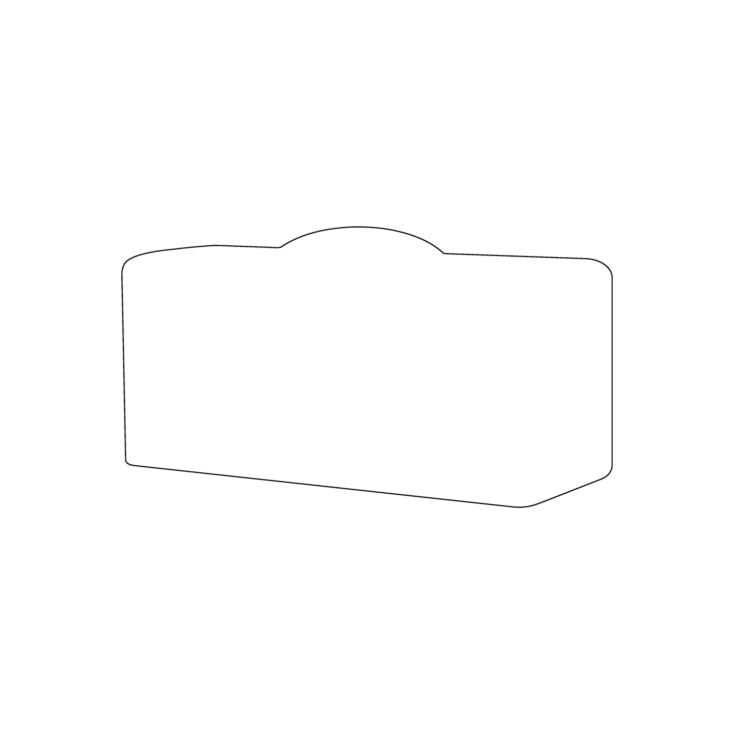 Custom Plastic 3.5" x 2" Suitcase Shape Cards