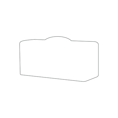 Custom Plastic 3.5" x 2" Suitcase Shape Cards