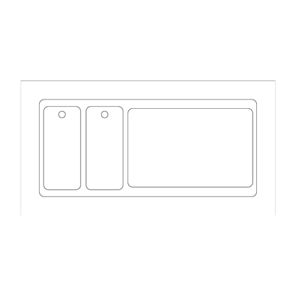Custom Plastic Punch-Out Card and Two Key Tags Combo
