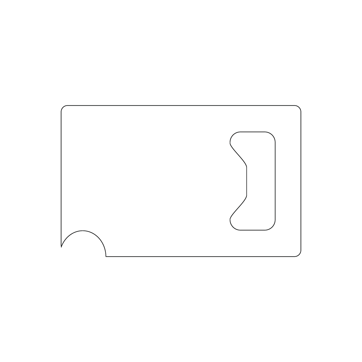 Custom Plastic 3.375" x 2.125" Bottle Opener Cards