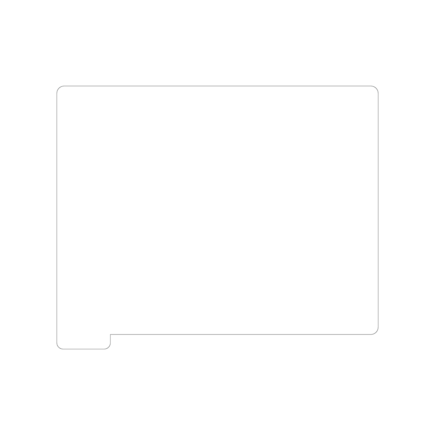 Custom Plastic 9" x 11" Sheet with Tab Signage