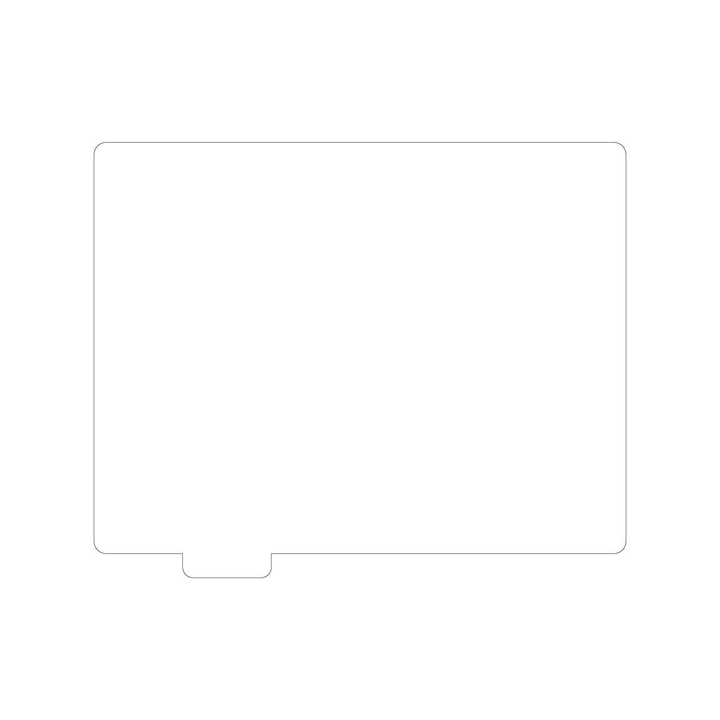 Custom Plastic 9" x 11" Sheet with Tab 2 Signage
