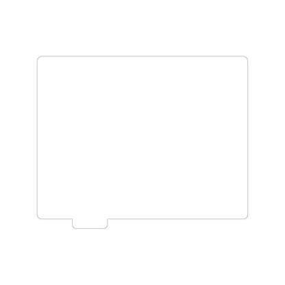 Custom Plastic 9" x 11" Sheet with Tab 2 Signage