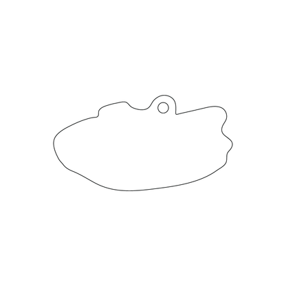 Custom Plastic 2.68" x 1.43" Boat Shape Key Tags
