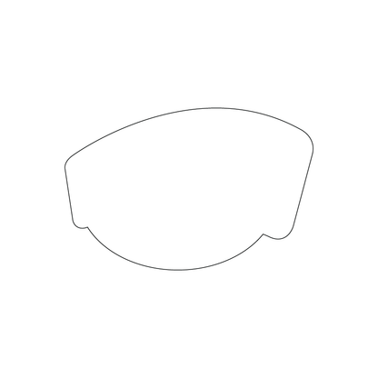 Custom Plastic 3.25" x 2.12" Round Bottom Cards