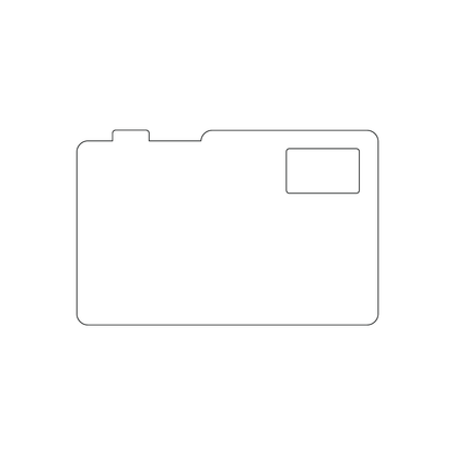 Custom Plastic 3.375" x 2.18" Camera Shape Cards