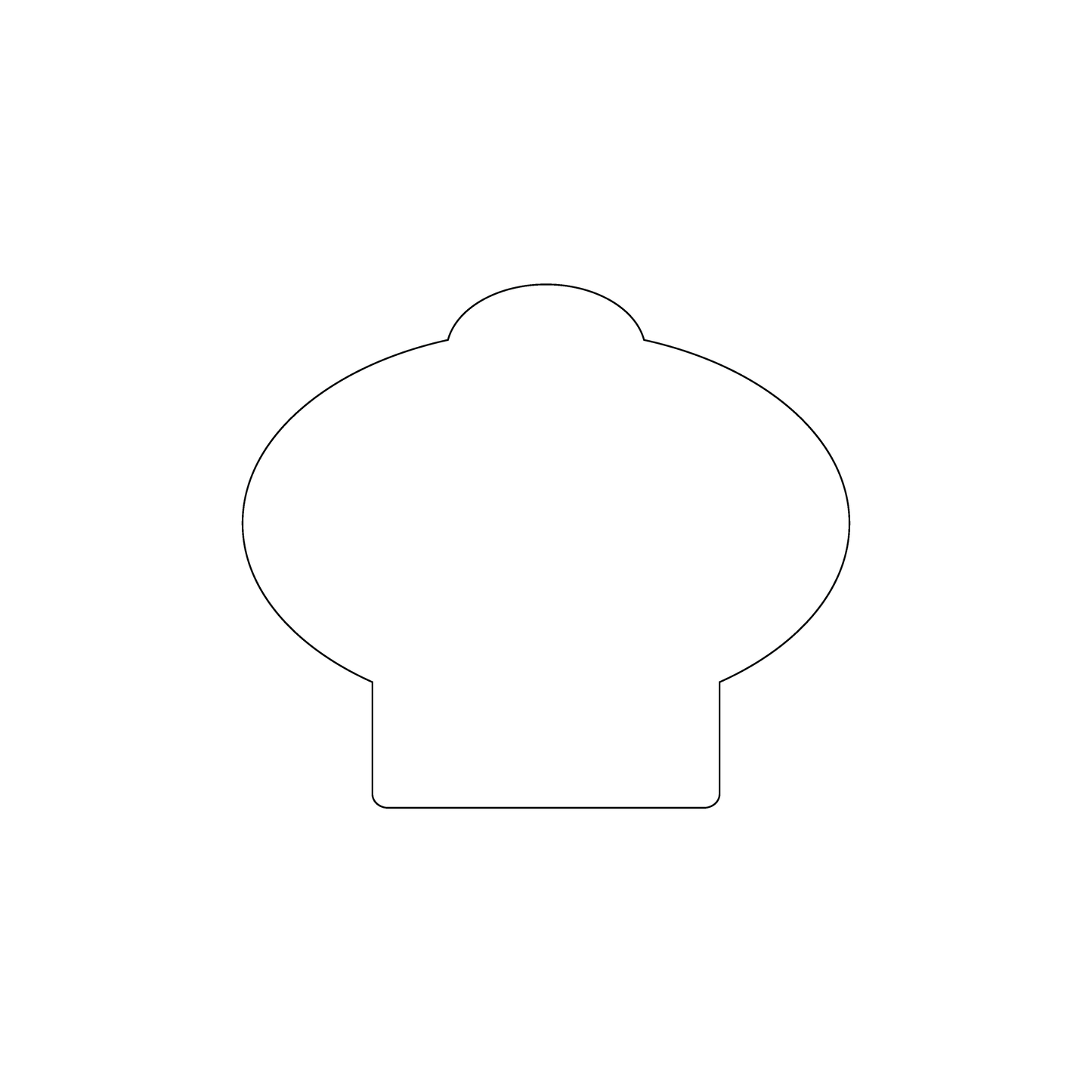 Custom Plastic 2.9" x 2.5" Oval Extended Cards