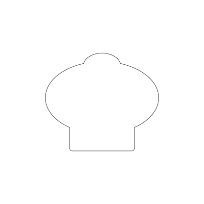Custom Plastic 2.9" x 2.5" Oval Extended Cards