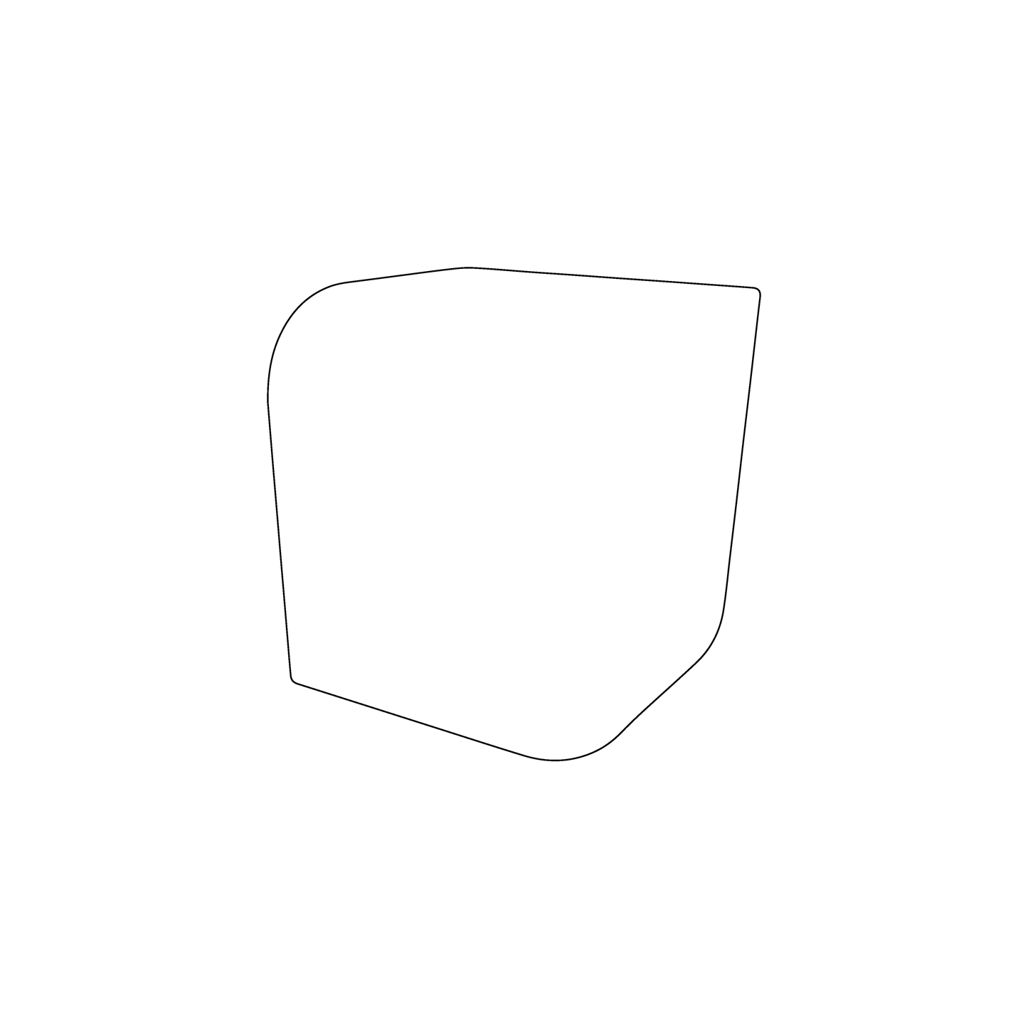 Custom Plastic 2.5" x 2.5" Cube Shape Cards
