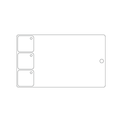 Custom Plastic 5.5" x 3.25" 3 Square Punch-Out Key Tags Combo