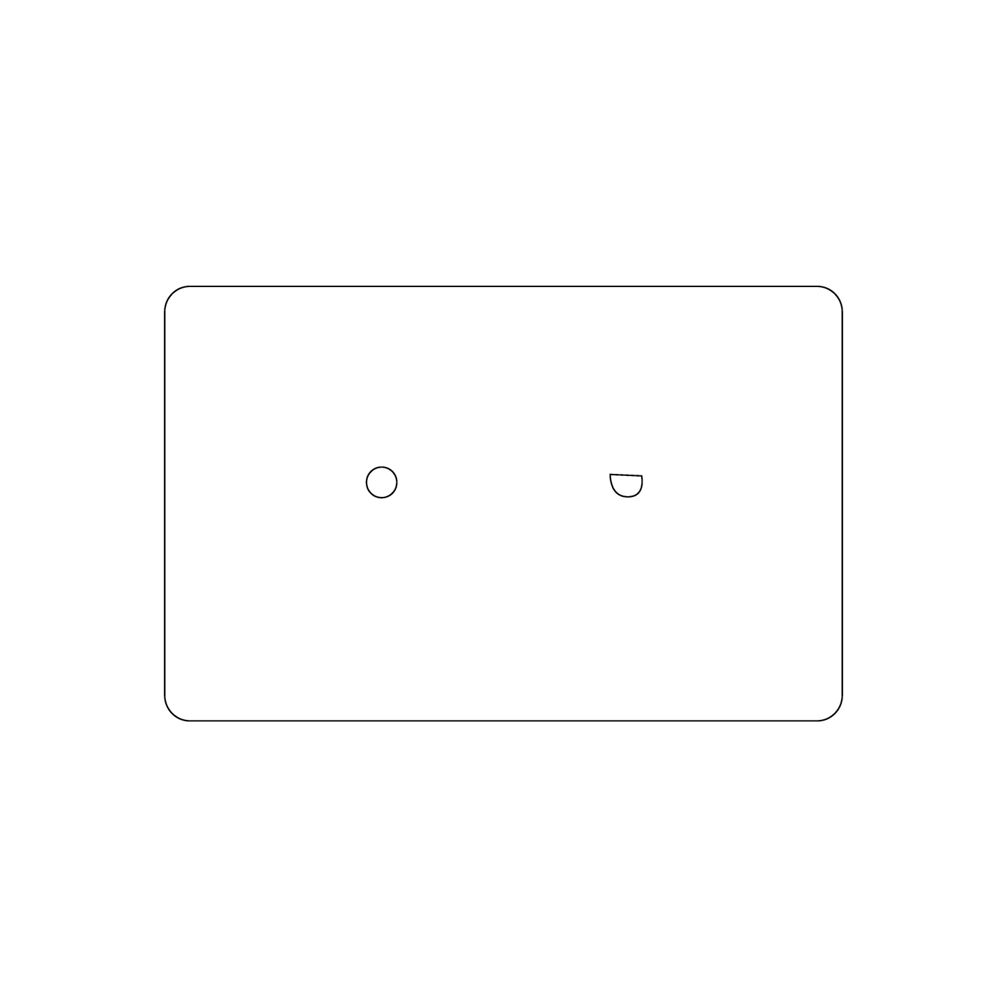 Custom Plastic 3.62" x 2.32" Cassette Tape Cards