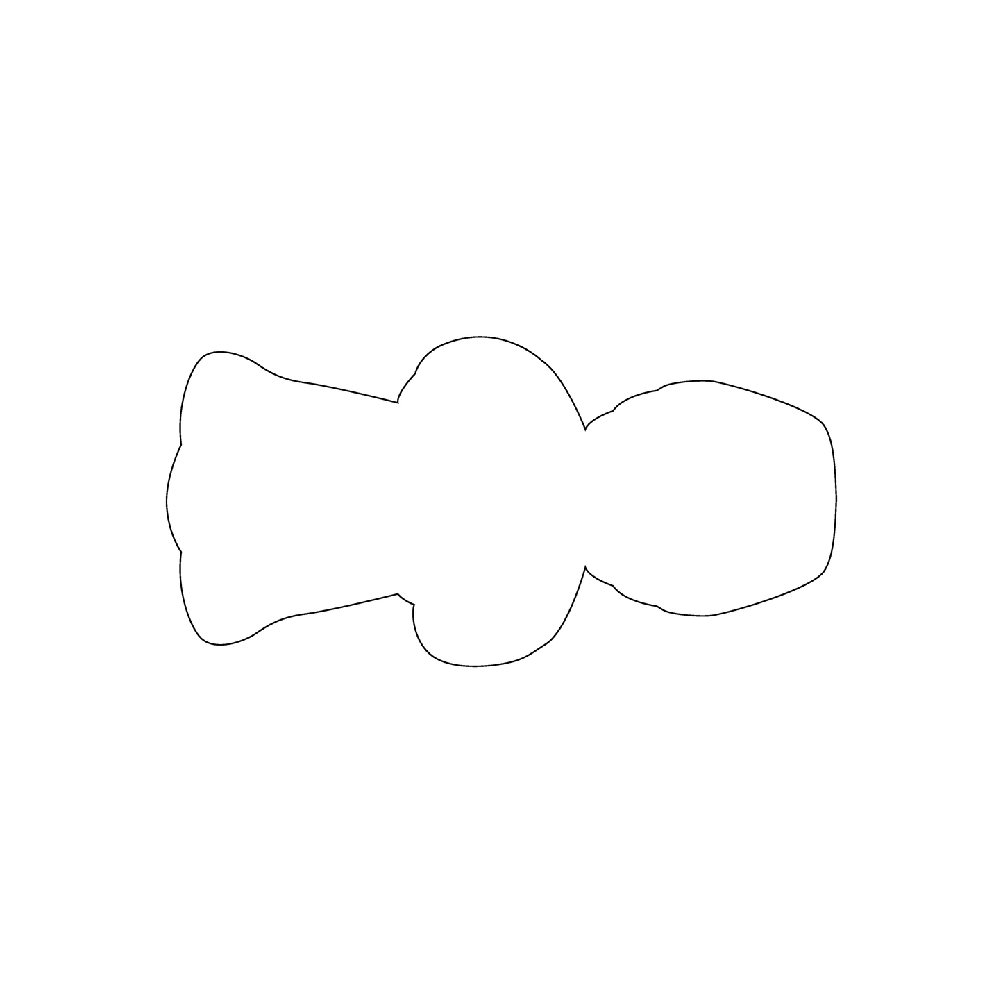 Custom Plastic 3.5" x 1.72" Doll Shape Cards