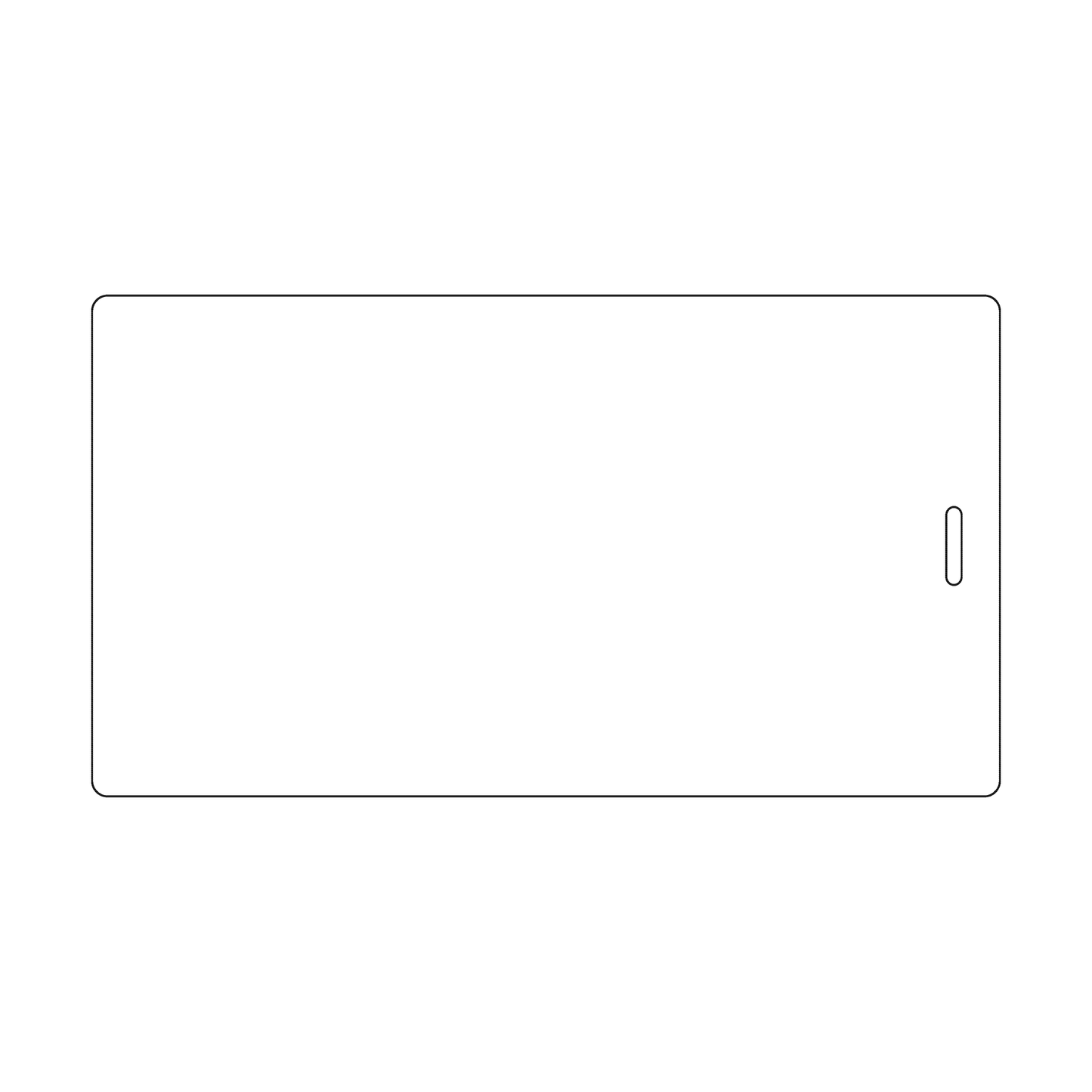 Custom Plastic 4" x 7.25" Long Luggage Tags