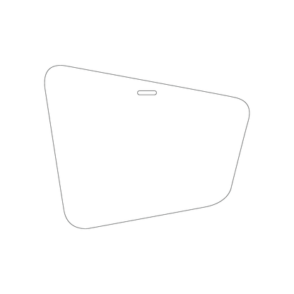 Custom Plastic 6" x 4.78" Trapezoid Shape Badges