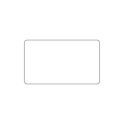 Custom Plastic 2.4" x 1.4" Rounded Corner Cards