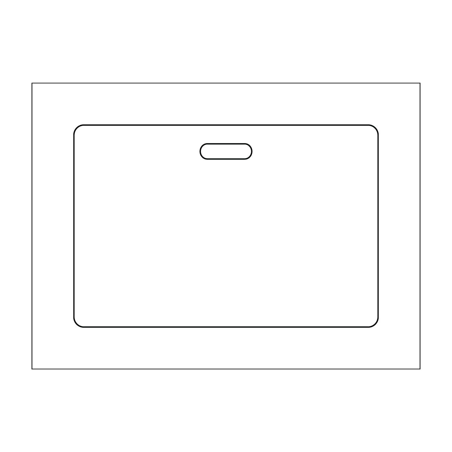 Custom Plastic 3.599" x 2.389" Horizontal Badges