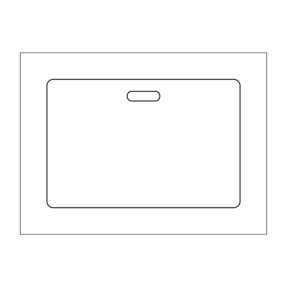 Custom Plastic 3.599" x 2.389" Horizontal Badges