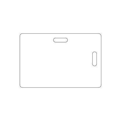 Custom Plastic 3.599" x 2.389 Two Slot Badges