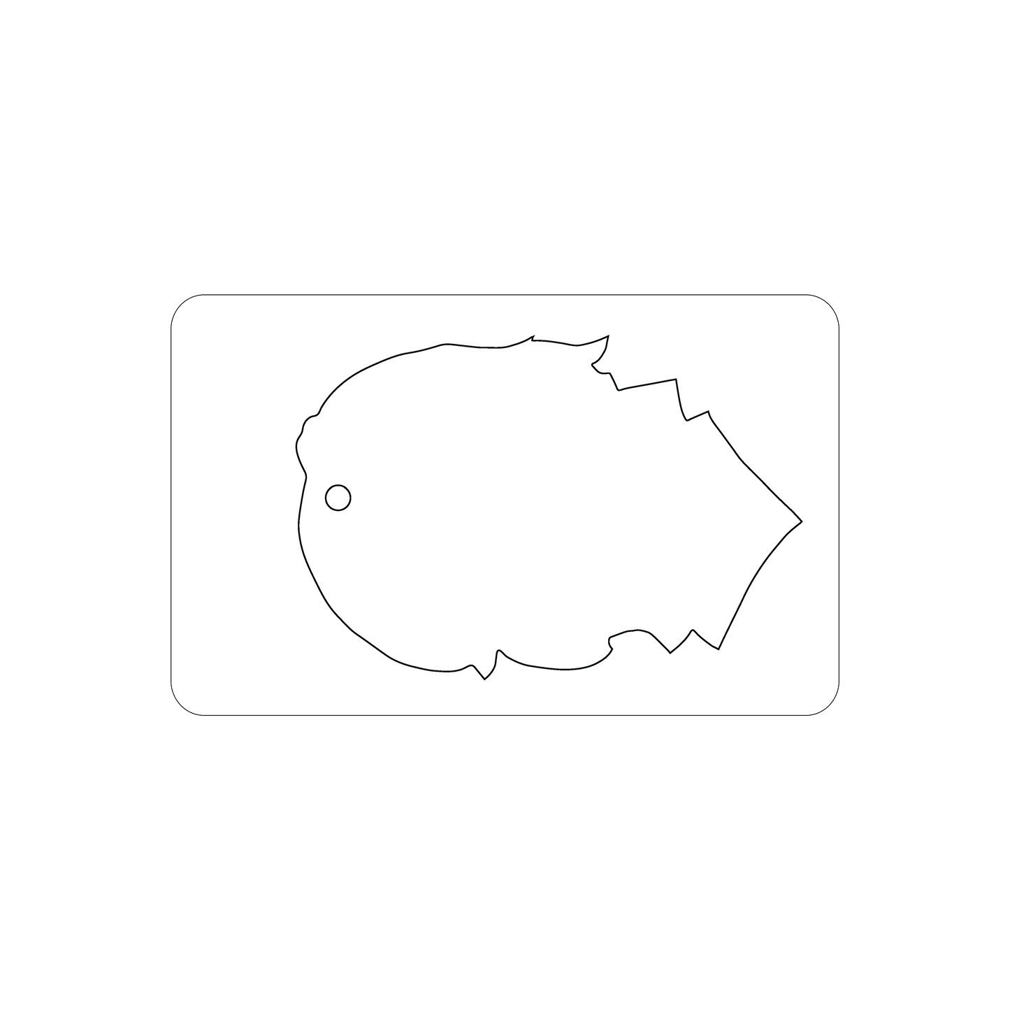 Custom Plastic 3.375" x 2.125" Punch-Out Unique Shape Key Tag Combo
