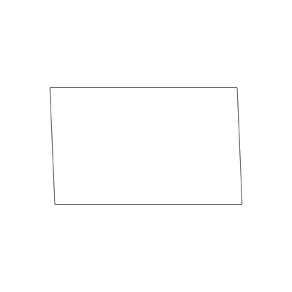 Custom Plastic 3.2803" x 2" Parallelogram Cards