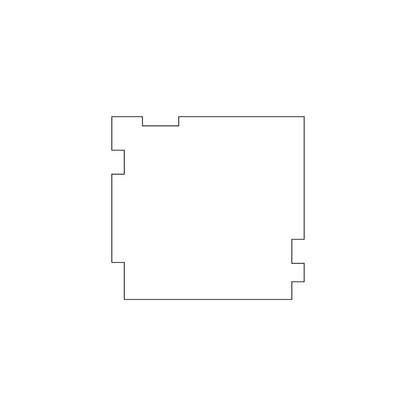 Custom Plastic 2" x 1.9" Geometric Shape Cards
