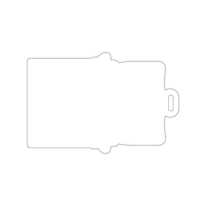 Custom Plastic 4" x 6" Luggage Shape Luggage Tags