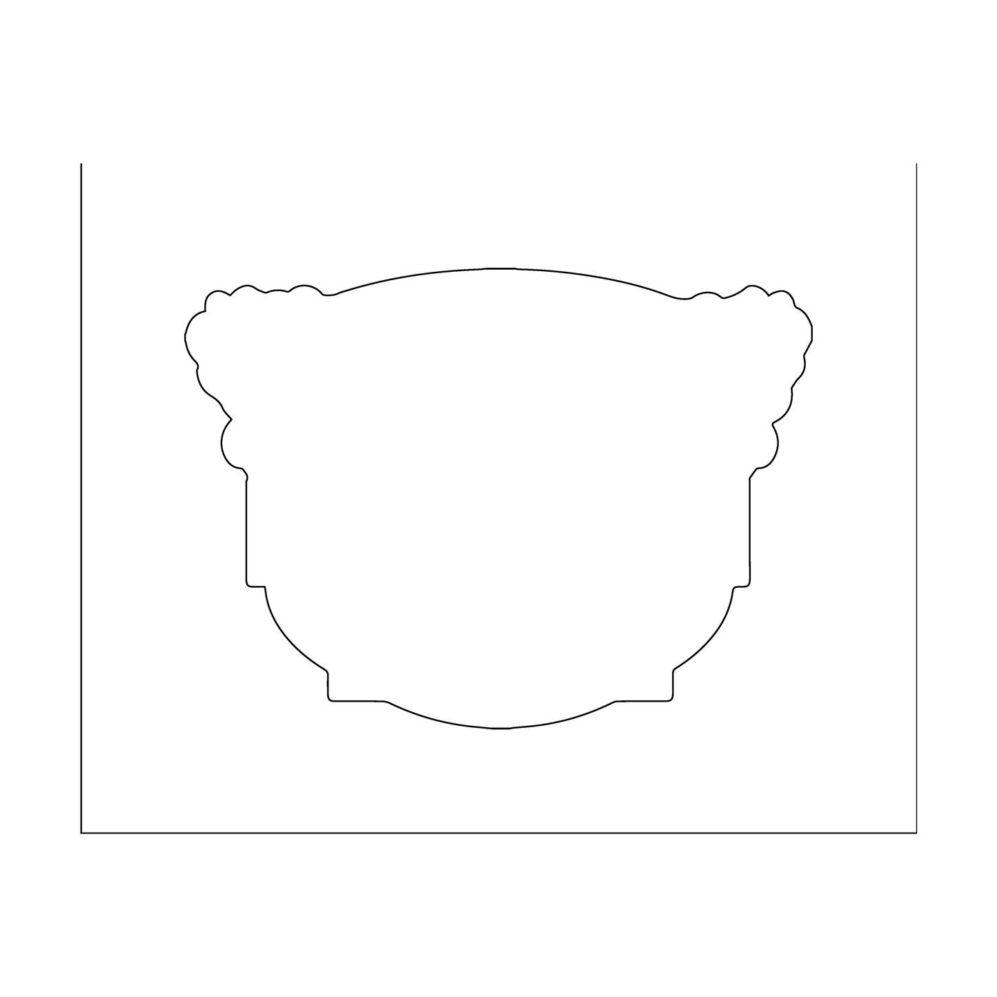 Custom Plastic 3" x 2.2" Bowl Shape Cards