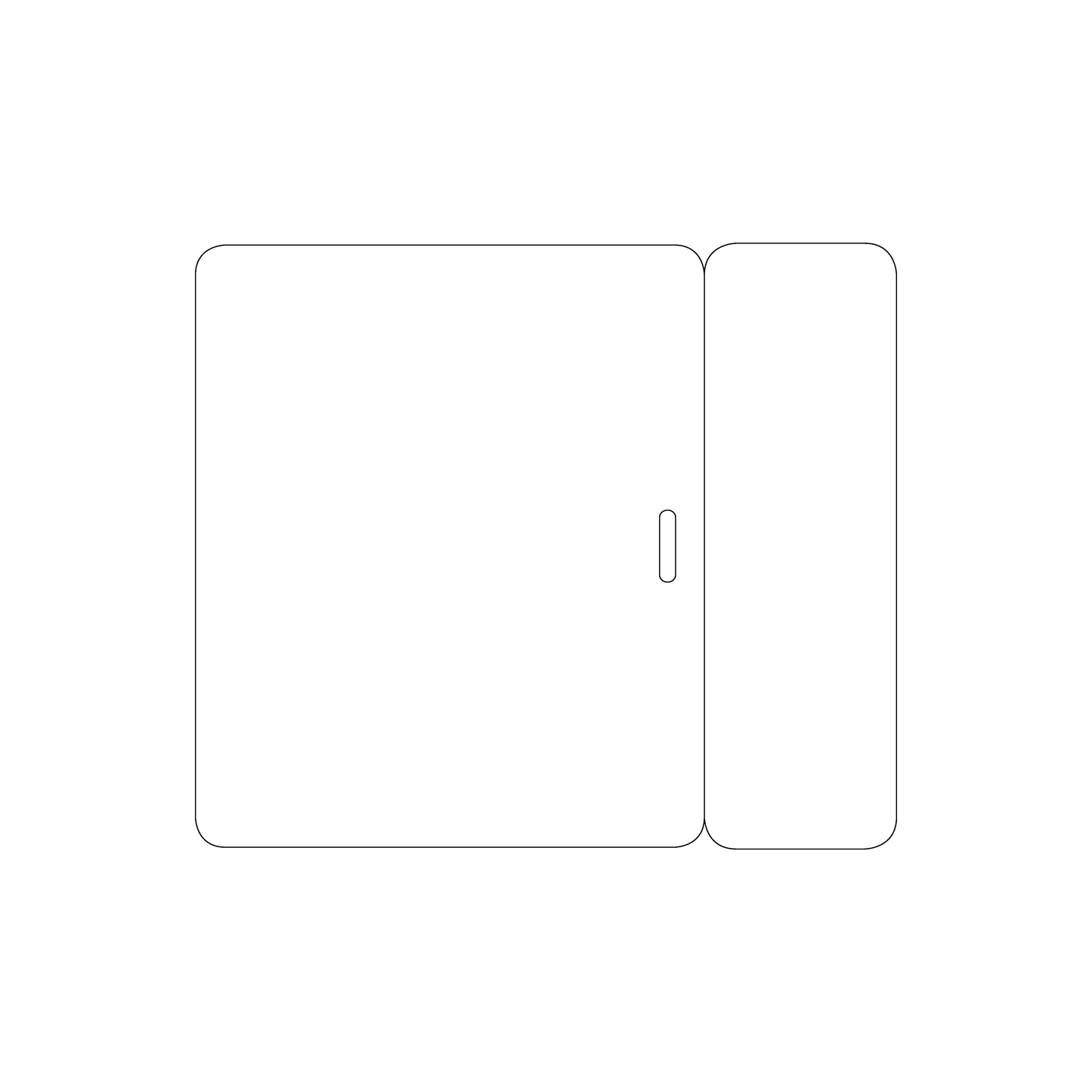Custom Plastic 5.5" x 4.75" Snap-Off Badges